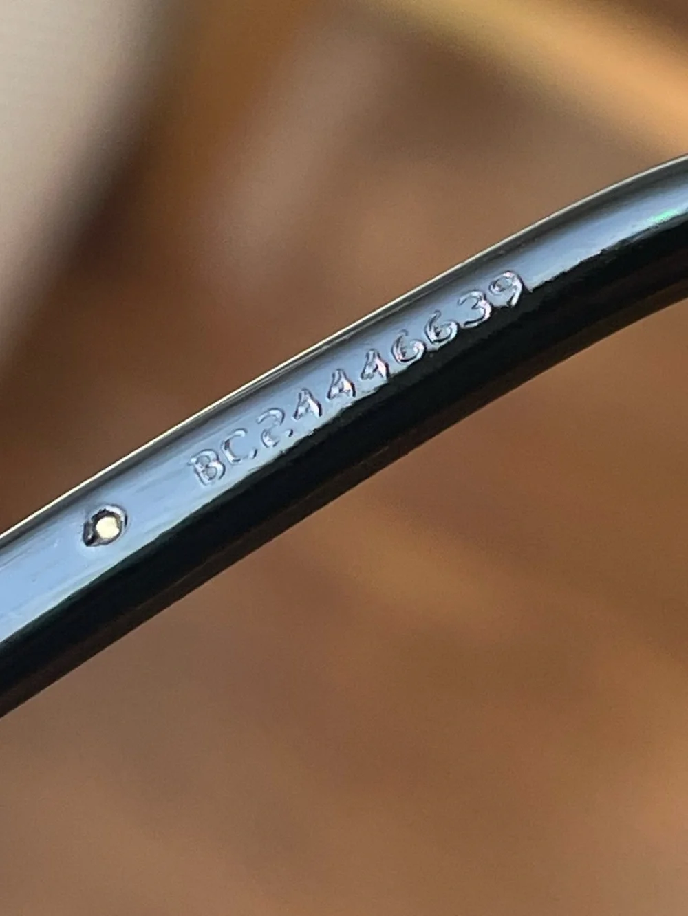 Authentic CHANEL 3390 Black Oval Eyeglass Made in Italy Serial BC24446639